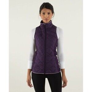 Lululemon Vest fluff off deep purple size small